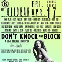 Bawdy Shop Burlesque’s ‘Don’t Knock the Block’ Burlesque Hall of Fame Fundraiser This Friday at Ottobar at 7 PM