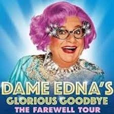 ‘Dame Edna’s Glorious Goodbye – The Farewell Tour’ at The National Theatre by Gina Jun