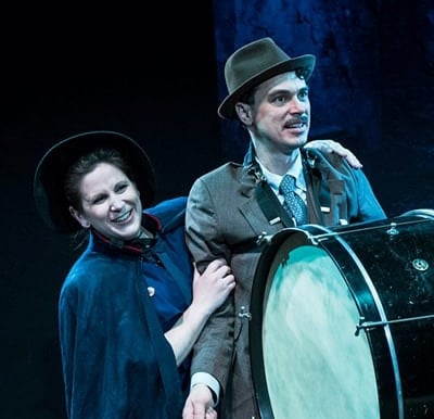 Julia Morrissey (Major Barbara) and Ian Blackwell Rogers (Adolphus “Dolly” Cusins). Photo: by Teresa Castracane Photography LLC.