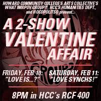 Arts Collective @HCC Presents ‘A 2-Show Valentine Affair’ February 10 & 11, 2017
