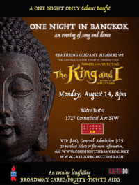 Benefit: ‘One Night in Bangkok’ Featuring Members of ‘The King and I’ to Benefit Broadway Cares/Equity Fights AIDS on August 14
