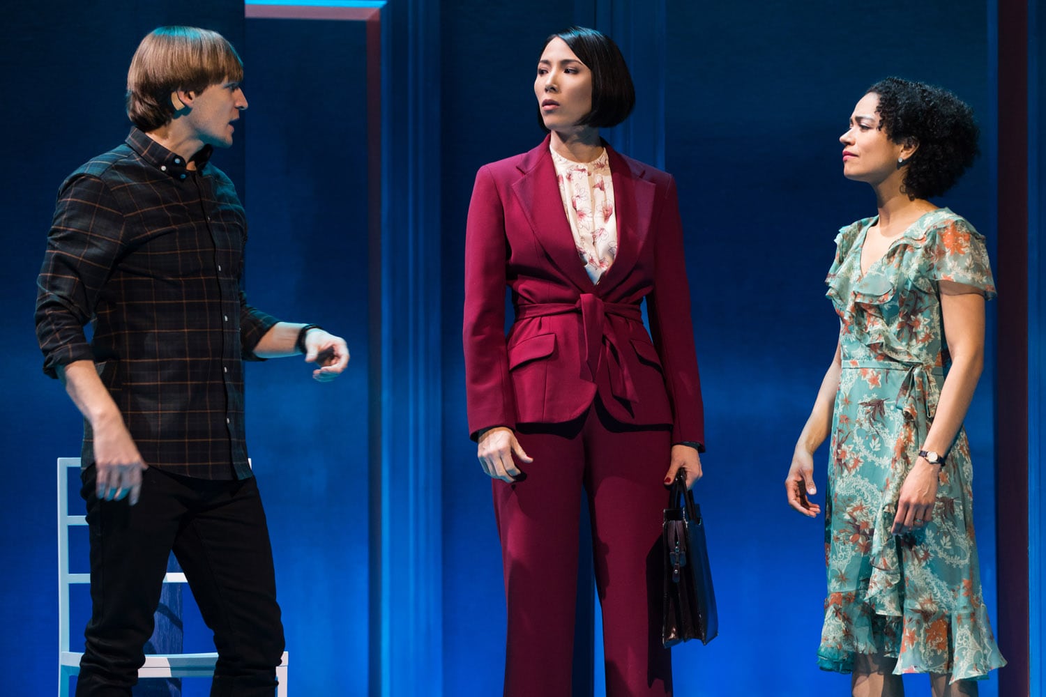 John McGinty, Julee Cerda, and Lauren Ridloff . Photo by Matthew Murphy. 