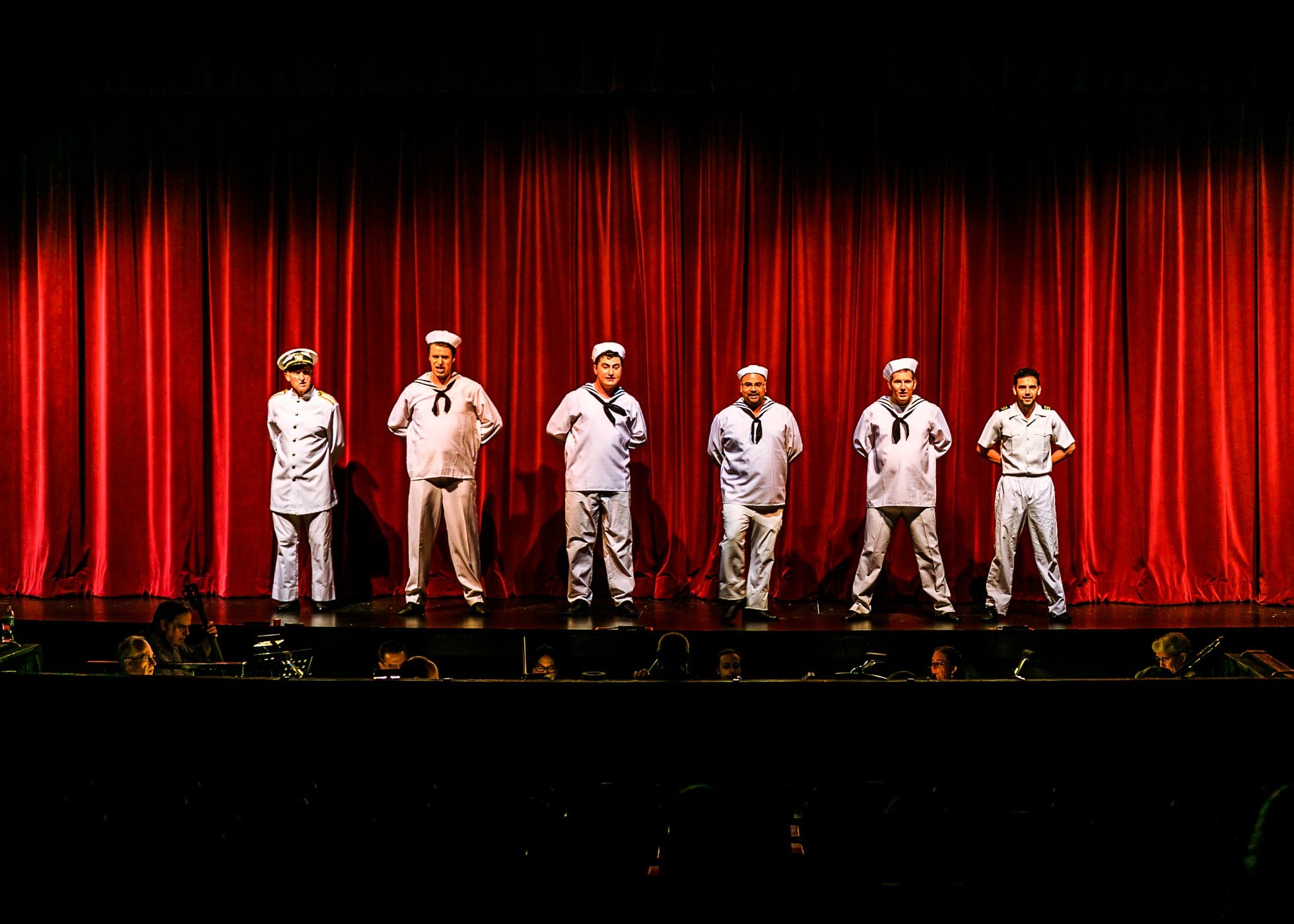 Cole Porter's Anything Goes, presented by Rockville Musical Theatre, plays through July 22 at F. Scott Fitzgerald Theatre at Rockville Civic Center Park. Photo by Dan Amodeo Photography.