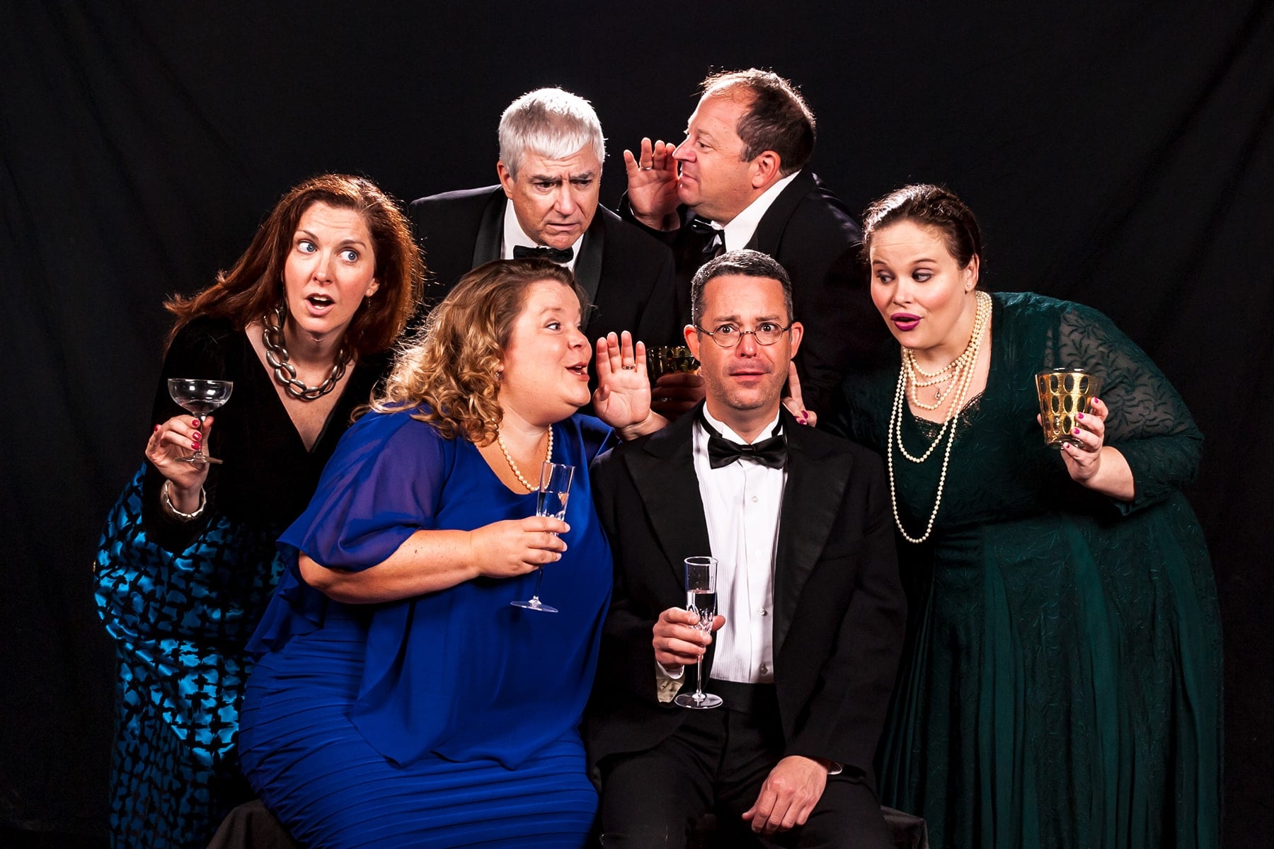 L-R back: Kevin McConnell, Glenn Singer. L-R front: Mary Rogers, Shannon Benil, Dann Alagna, Amy Haynes. Photo by Colburn Images.