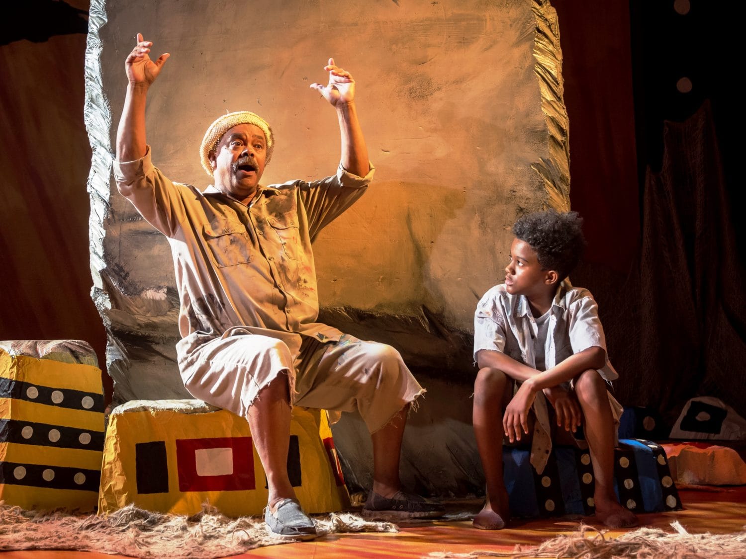 Doug Brown and Jeremiah Hasty in The Painted Rocks at Revolver Creek. Photo by Chris Banks.