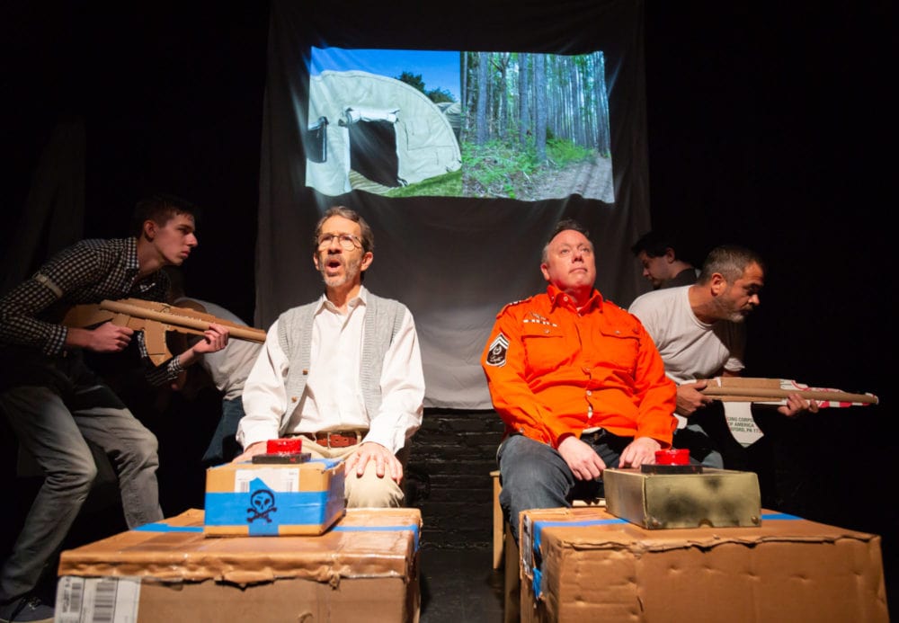 Ned Read, Tony Greenberg, Will Low and Matty Griffiths in How to Win a Race War. Photo by Ryan Maxwell Photography.