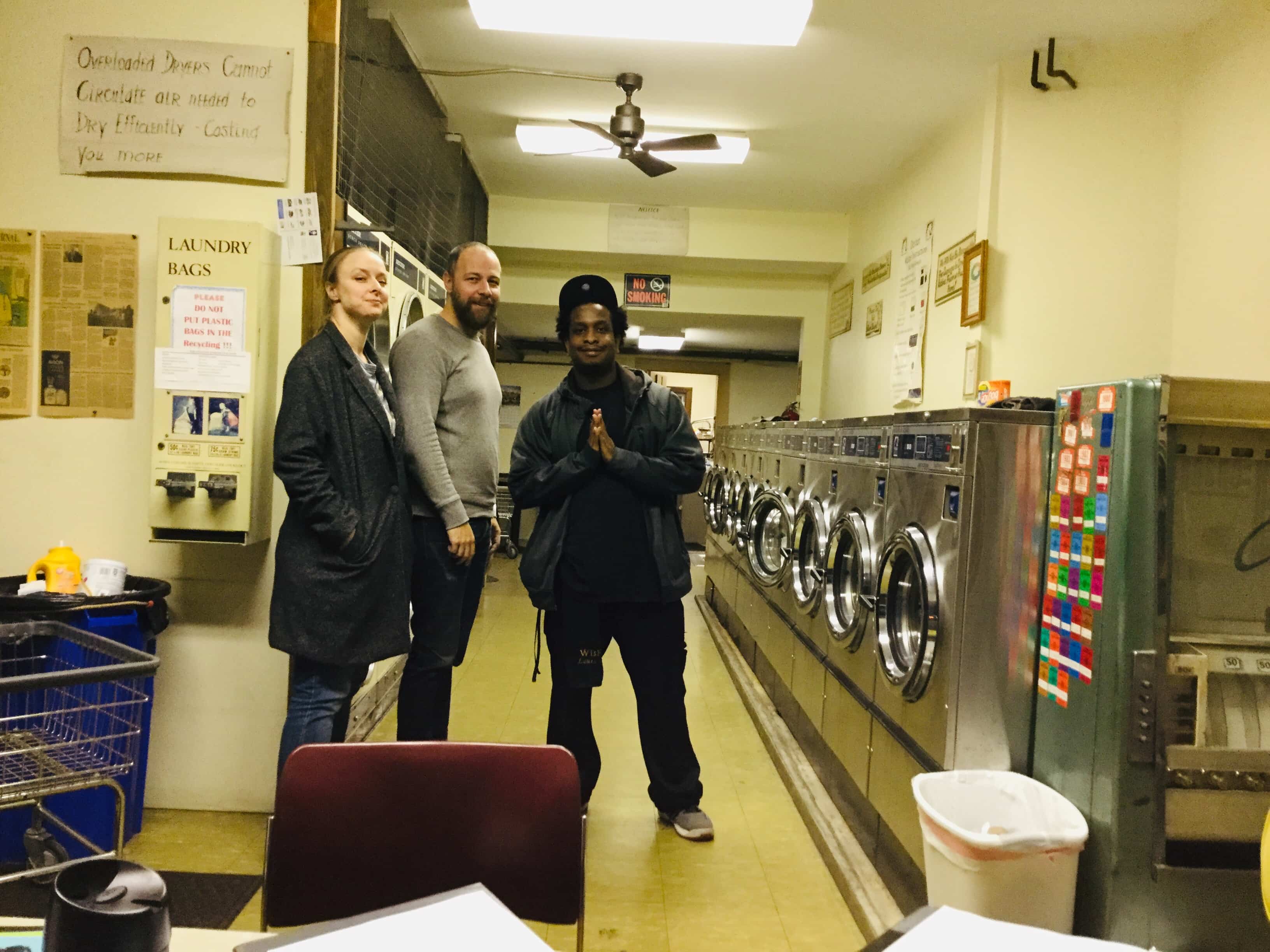 The cast of The Accident Bear: Rachel Manteuffel (Chance), Paul Diem (Bear) and Louis Davis (Buddy). Photo courtesy of Bob Bartlett.
