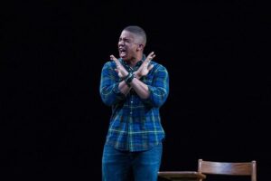 Jaysen Wright as Tom in ‘Actually.’ Photo by C. Stanley Photography.