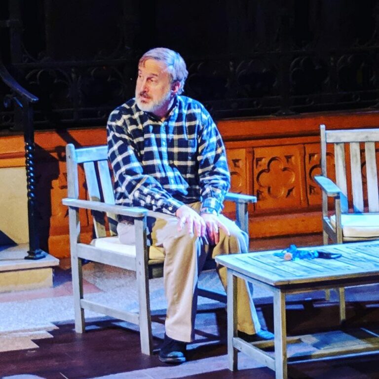 Stuart Fischer as Robert in St. Mark's Players' production of Proof. Photo courtesy of St. Mark's Players.