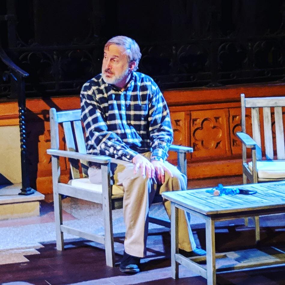 Stuart Fischer as Robert in St. Mark's Players' production of Proof. Photo courtesy of St. Mark's Players.