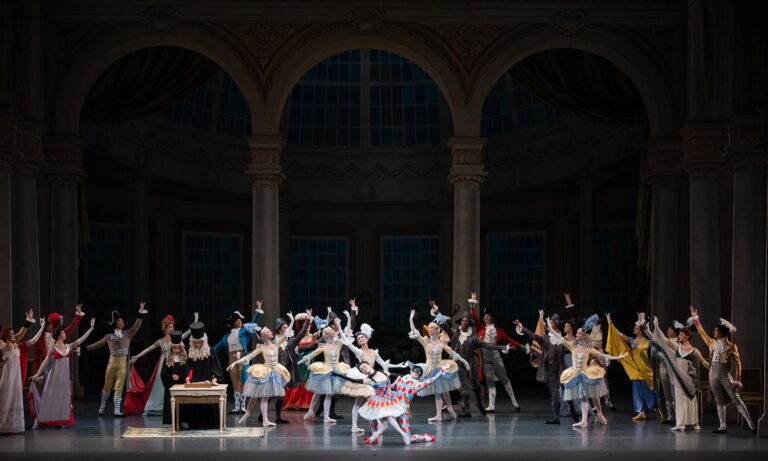 Skylar Brandt and Daniil Simkin in Alexei Ratmansky’s Harlequinade. Photo: Doug Gifford.