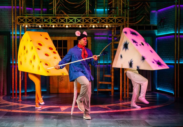 Jaysen Wright as Anatole in 'Anatole: Mouse Magnifique' at Imagination Stage. Photo by Margot Schulman.