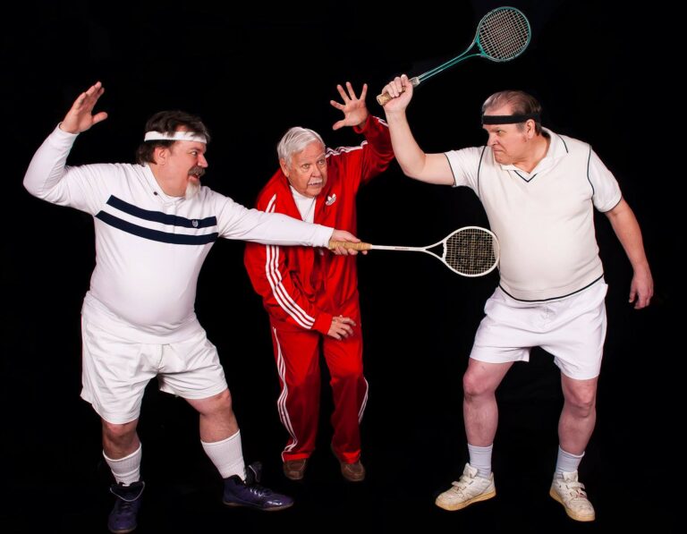 L-R: Bill Fellows, Edd Miller, and Mark T. Allen in 'The Merry Wives of Windsor' at the Colonial Players of Annapolis. Photo by Colburn Images.