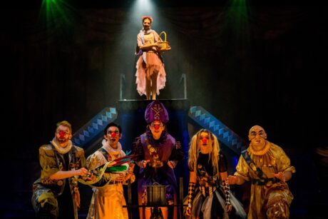 The cast of Synetic Theater's production of Cyrano de Bergerac. Photo by Johnny Shryock.