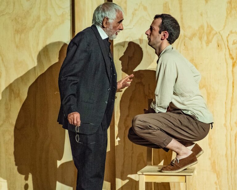 Horacio Peña and Víctor de la Fuente in 'The Old Man, the Youth, and the Sea.' Photo by Stan Weinstein.
