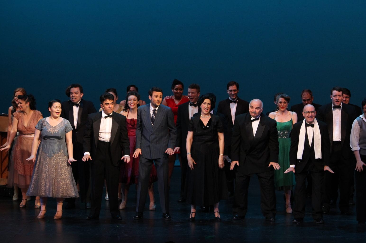 The cast of 'Curtains.' Photo courtesy of TAP. 