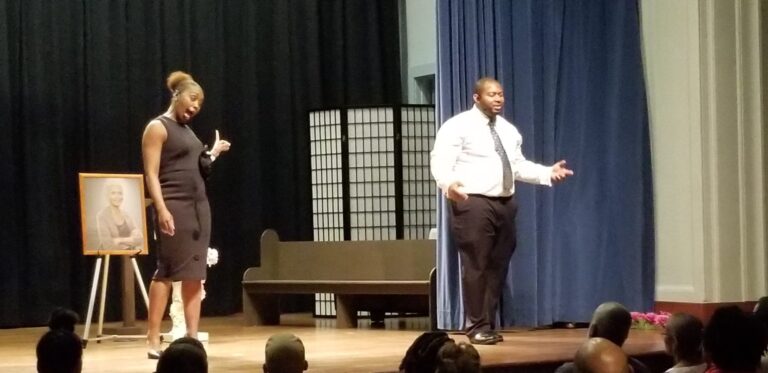 Denascia Salley (Rebi) and Lorenzo Jones (Will) in 'Land of Promiscuity.' Photo courtesy of Lorenzo Jones.