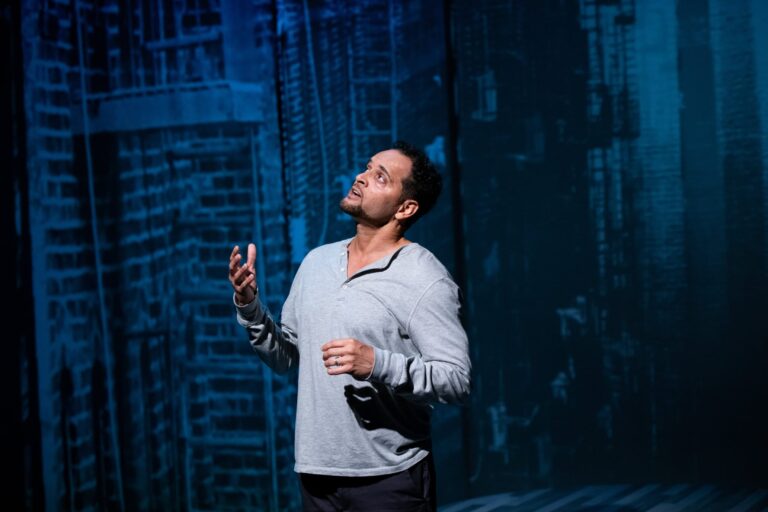 Antonio Edwards Suarez in 'Antonio's Song/I Was Dreaming of a Son' at Contemporary American Theater Festival. Photo by Seth Freeman.