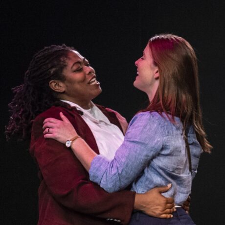 Danielle A. Drakes as Othello, Julie Weir as Desdemona. Photo by Teresa Castracane.