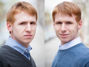 Christopher and Justin Swader. Photo courtesy of Everyman Theatre.