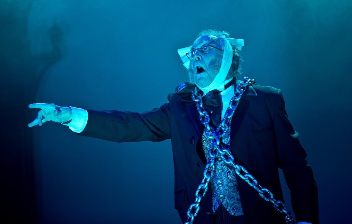John Pruessner as Jacob Marley in 'A Christmas Carol' at Annapolis Shakespeare Company. Photo by Joshua McKerrow.