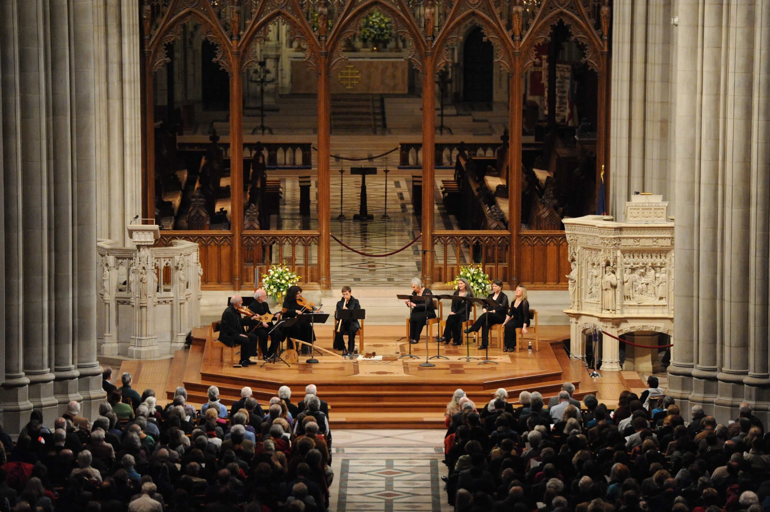 Folger Consort performs at the Washington National Cathedral. Photo courtesy of Folger Consort.