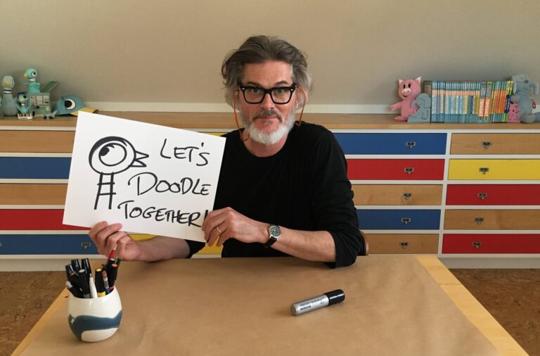 Kennedy Center Education Artist-in-Residence Mo Willems presents Lunch Doodles daily on The Kennedy Center website starting March 16. Photo courtesy of Mo Willems.