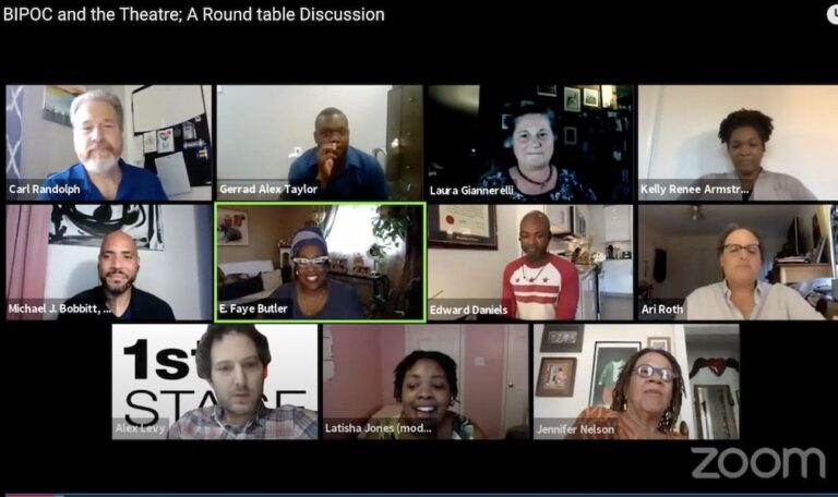 A Zoom critic takes a hard look at a BIPOC roundtable from Transformation Theatre